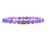 Beaddhism - Armband - Amethist - Guru - 8 mm - 20 cm