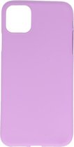Color TPU Hoesje voor iPhone 11 - Paars