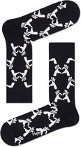 Happy Socks - Love - Zwart/Wit - Unisex - Maat 41-46