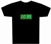 T- Clock LED T-Shirt maat M