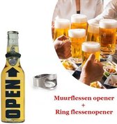 Ideaal Flessenopener set – Ring + Muurflessen opener