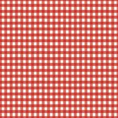 Tafellaken - Tafelkleed - Tafelzeil - Opgerold op tube - Geen Plooien - Vichy rood  - Ruitjes - Geruit - 140 cm x 250 cm