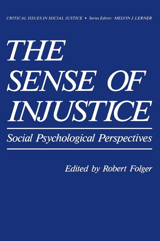 Behavioral Science and Psychology (R0) - The Sense of Injust ... - cover