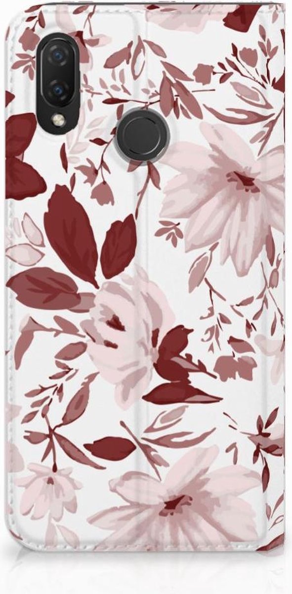 Bookcase Huawei P Smart Plus Watercolor Flowers