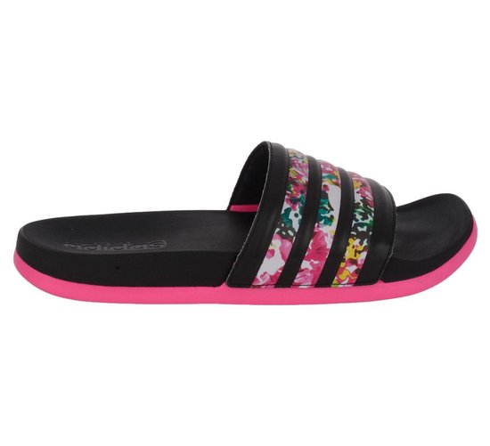 adidas Adilette Supercloud slippers Dames - Maat 37 - Vrouwen - zwart/wit/roze |