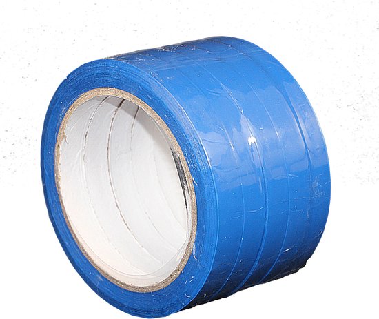 5 rollen - PP tape blauw - 12mm x 66mtr - zakkensluiter - PasschierTerpo