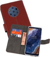 Booktype Telefoonhoesjes - Bookcase Hoesje - Wallet Case -  Geschikt voor Nokia 9 PureView - Bruin