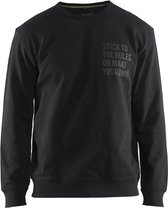 Blaklader Sweatshirt Limited 'Stick to the Rules' 9185-1158 - Zwart - XS