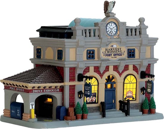Lemax - Harvest Crossing Post Office, B/o Led uit de 2017 Collectie