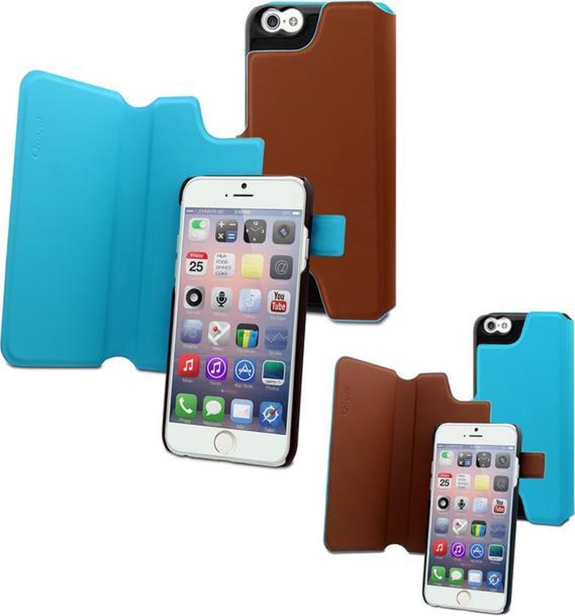 Muvit Magic Reverso Case voor iPhone 6 / 6S - Bruin