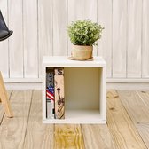 way Basics Kubussen - Boekenkast - wit - Set van 2