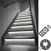 Trapverlichting Led strip Helder Wit - Complete set 130 CM 14 treden
