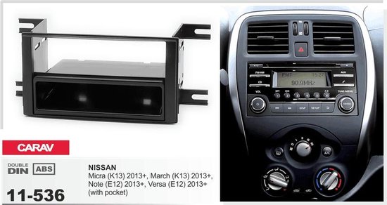 autoradio pioneer inclusief 2/1-DIN NISSAN Micra (K13), March (K13), Note  (E12), Versa... | bol