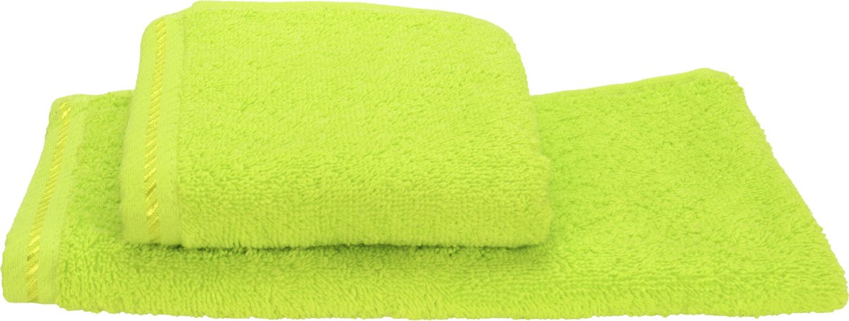 ARTG® Towelzz - Gastenhanddoek - 30 x 50 cm - Lime Groen - Lime Green - Set 10 stuks