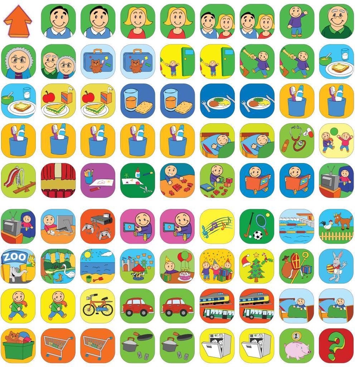 Morgenster uitbreiding - 81 magneet pictogrammen voor kinderen - planbord - magneetjes - pictogrammen - Peuterplanbord