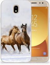 Geschikt voor Samsung Galaxy J5 2017 Uniek TPU Hoesje Paarden