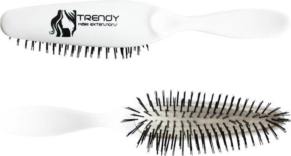 Trendy - Haarborstel - Extensions - Anti klit - Masseren Hoofdhuid - Wit