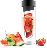 Asobu Flavour It Drinkbus - Glas - Incl Fruitinfuse - 480 ml - Smoke/Smoke