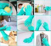 Magic Schoonmaak Handschoen |Silicone Rubberen Handschoen | Afstoffen Afwas Schrobben Huishouden Auto Keuken Musthave Cleaning Handschoen