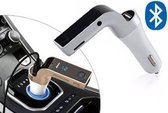 Auto Bluetooth FM-transmitter, 4 in 1, FM-transmitter handsfree bellen Mp3 speler oplader. – zilverkleurig