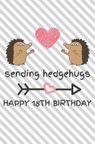 Sending Hedgehugs Happy 18th Birthday