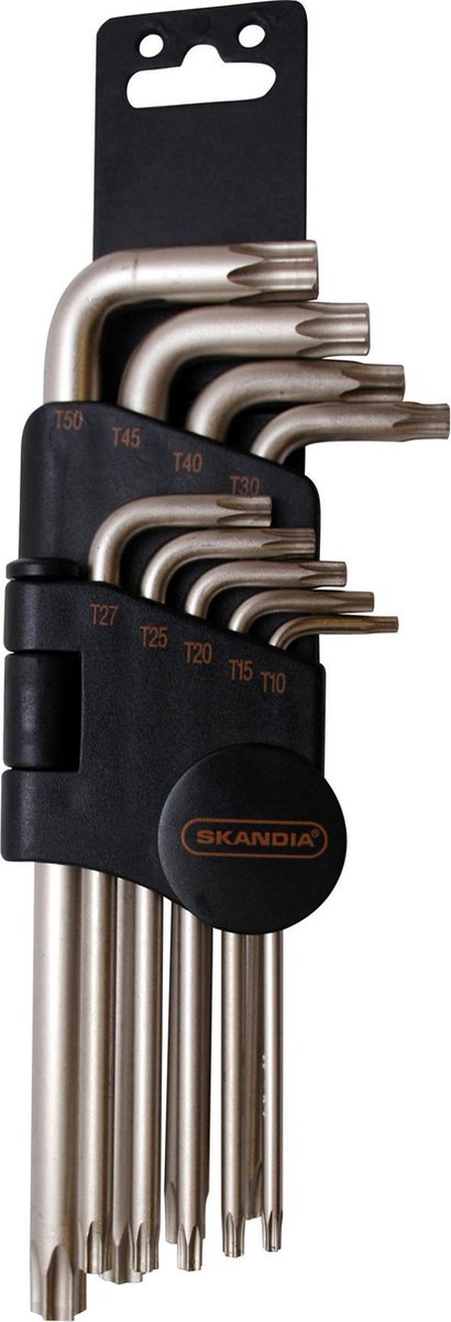 SKANDIA Torx Inbussleutelset - Stiftsleutelsel 10-50 mm - 9-delig | bol.com