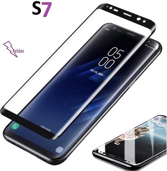 bol.com | Samsung S7 Glazen screenprotector Samsung Galaxy 3D Screen  beschermende Glas...