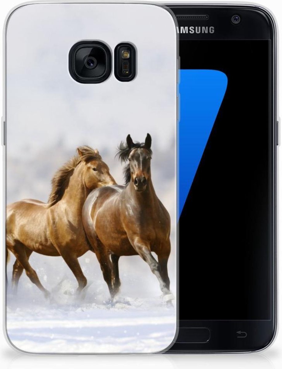 Samsung Galaxy S7 TPU Hoesje Paarden
