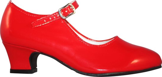 Prinsessen Schoenen rood hak schoentje bij prinsessenjurk - maat 34 |  bol.com