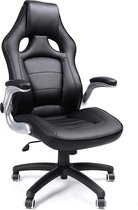 Luxe Design Manager Bureaustoel - Ergonomisch - Inklapbare Armleuning - Verstelbaar - Zwart