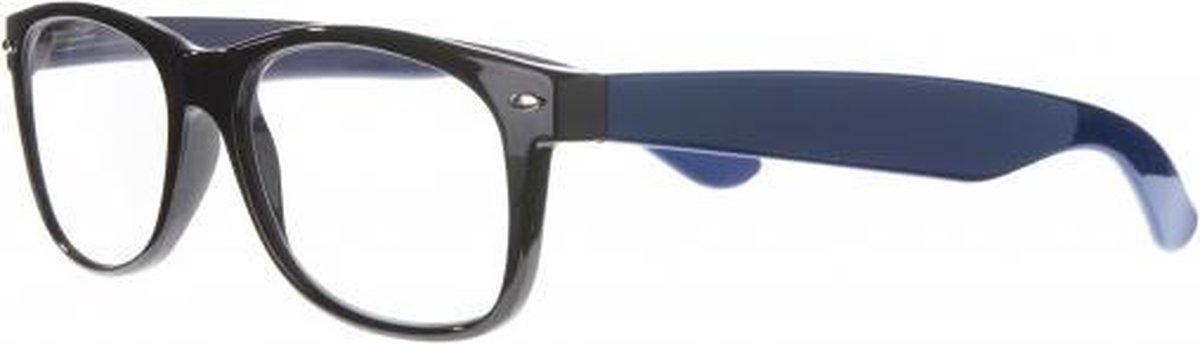 Icon Eyewear NCE013 WF Leesbril +2.50 - Glanzend zwart, navy poten