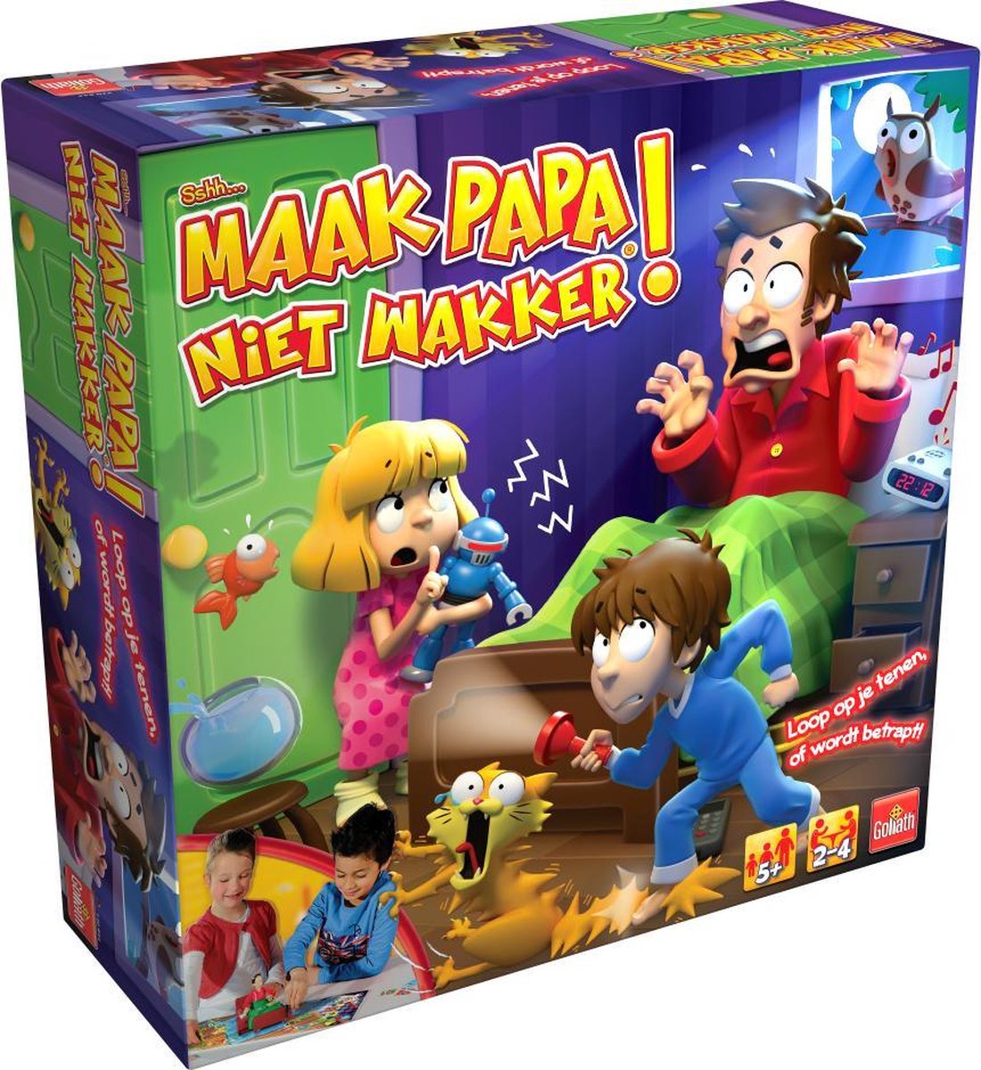 halfrond Toegeven staking Sshh Maak papa niet wakker - Bordspel - Kinderspel | Games | bol.com