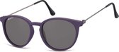 Montana S33C - Zonnebril - Ronde retro style - Paars - Lensbreedte 50 mm