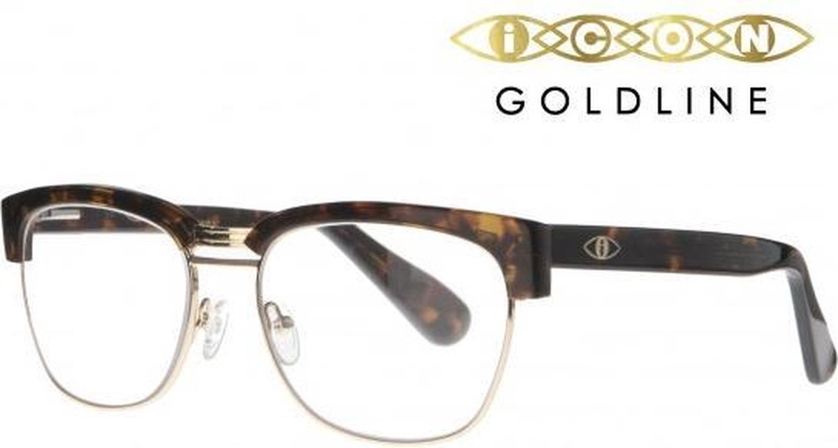Icon Eyewear RCD804 Clubbie Goldline Leesbril +1.00 - Tortoise