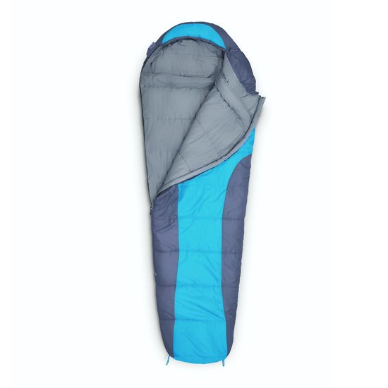 Lumaland - Mummieslaapzak - outdoor slaapzak - 230 x 80 cm - incl. tas, verpakt 50 x 25 cm - Turkoois van Lumaland — afbeelding 4