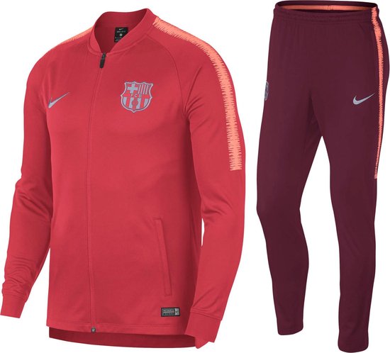 Werkwijze Rondsel Verscherpen Nike Dry FC Barcelona Trainingspak Trainingspak - Maat M - Mannen -  rood/donkerrood | bol.com