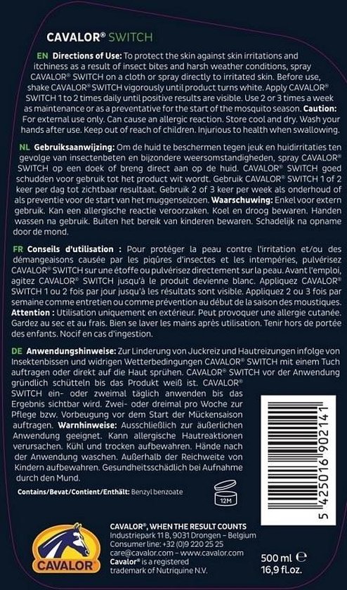 Sw-Itch Tegen Zomereczeem - Voedingssupplement - 500 ml