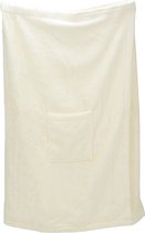 ARTG Towelzz® - Sauna Kilt - Dames - met Klittenband - Crème - Ivory ( borstomvang tot 140 cm)
