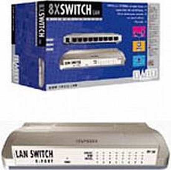 Sweex 8 Port Switch 10/100 Mbps | bol.com