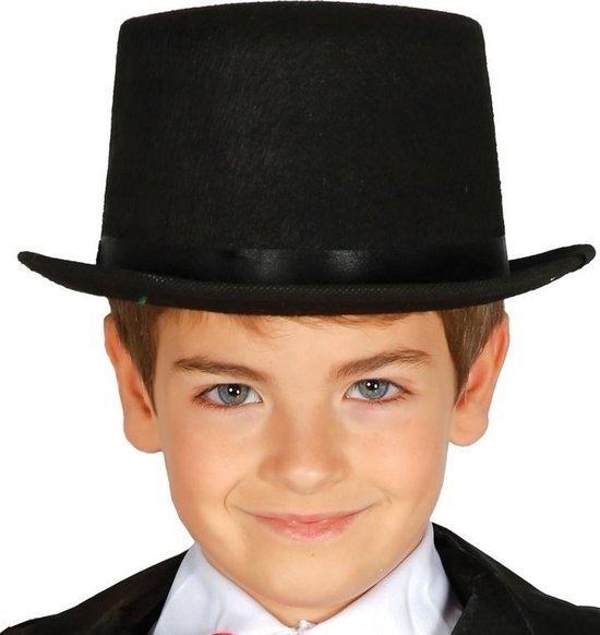 hoofdstuk vragenlijst rundvlees Halloween - Kinder carnavals hoeden - Hoge verkleed hoed zwart voor kinderen  | bol.com