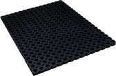 Rubbermat  / Oct-O-Mat / rubberringmat / 100 cm x 150 cm / zwart