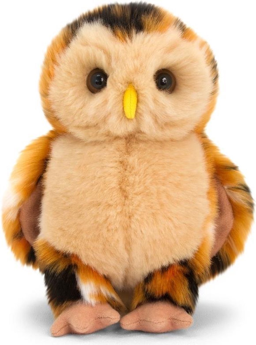 Keel Toys pluche bosuil bruin uilen knuffel 28 cm - bosdier knuffeldieren - Speelgoed voor kind - Keel Toys