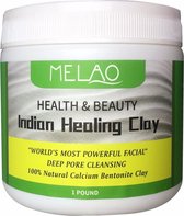 Melao Indian Healing Clay - Gezichtsmasker- Gezichtsverzorging - Stralende huid - klei masker