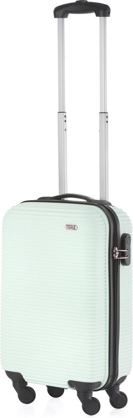 TravelZ Horizon Handbagagekoffer - 54cm Handbagage Trolley met gevoerde binnenkant - Mint