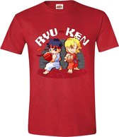 Street Fighter - Ryu vs. Ken Mannen T-Shirt - Rood - M