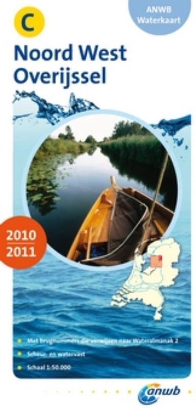 Cover van het boek 'ANWB Waterkaart / C Noord West Overijssel 2010/2011' van  ANWB