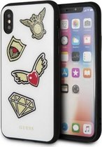 Guess Iconic Hard Case voor Apple iPhone X / XS (5,8") - Beige