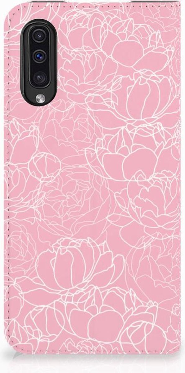 Samsung Galaxy A50 Smart Cover White Flowers