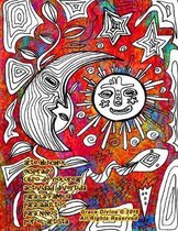 arte Huichol inspirado libro de colorear actividad divertida para la familia para adultos para ninos por el artista Grace Divine