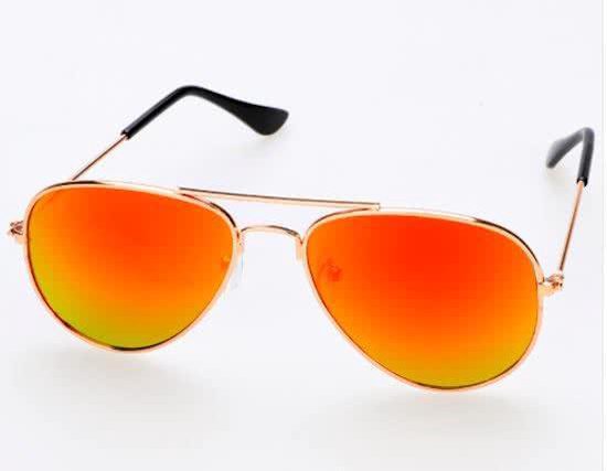 Hidzo Kinder Zonnebril Brons - UV 400 - In brillenkoker